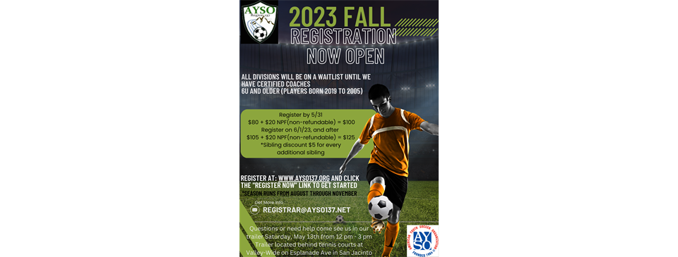 Fall 2023 Waitlist Registration OPEN