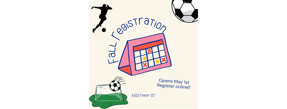 Fall Registration Opens May 1st